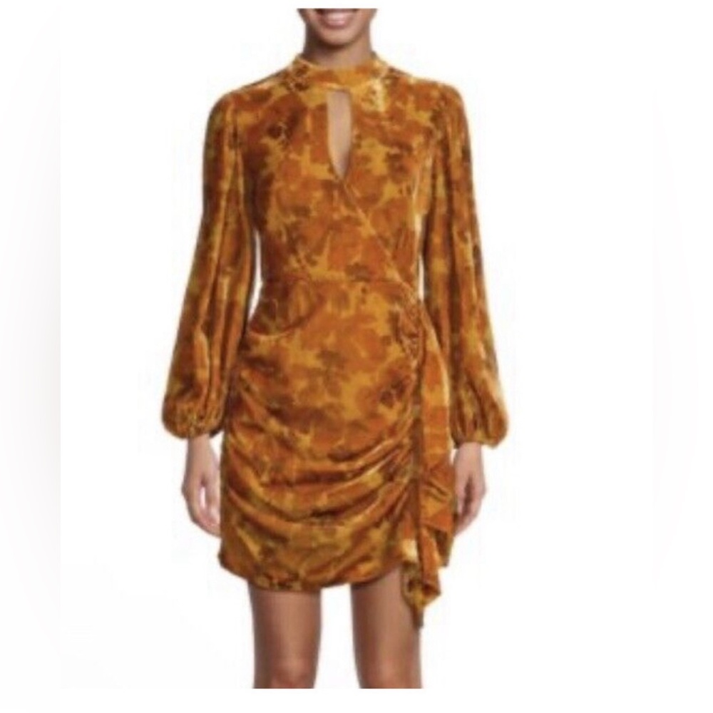 Rhode zadie draped velvet dress.  NWT